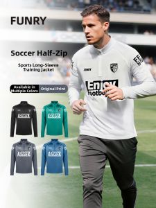funryo | Semi-Zip Training Wear Outdoor Running Fitness Jacket