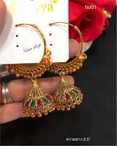 ✈️Erring form india ตุ้มหูอินเดียนำเข้ารุ่นใหม่ สินค้ามีมากมายหลายแบบ พร้องส่งในไทย