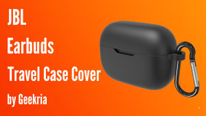 Vỏ Geekria Vỏ Silicon Tương Thích Với Tune 230NC Tai Nghe Không Dây Chân Thật Vỏ Bảo Vệ Tai Nghe Với Móc Treo Hỗ Trợ Sạc Không Dây