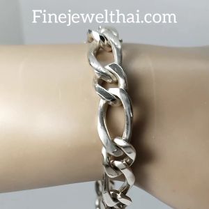 สร้อยแขนเงิน-สร้อยข้อมือเลส-สร้อยข้อมือ-Finejewelthai-T102700