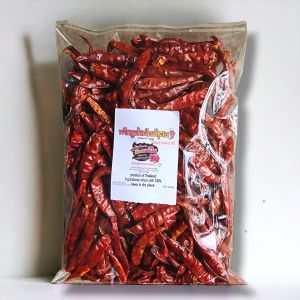 พริกแห้งเผ็ดๆ พริกแห้งจินดาอินเดีย เด็ดก้าน คัดสวย  ขนาด 200 กรัม(แห้ง 200)