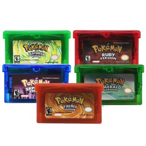 Bandai | GBA Pokemon Game Series 32 Bit Video Game Cartridge Console Card EMERALD FIRERED LEAFGREEN RUBY SAPPHIPE