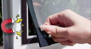 Magnetic Mosquito Net for Windows and Doors - Adjustable Size Removable Transparent Breathable Pet Friendly - Home Improvement & Safety Essential