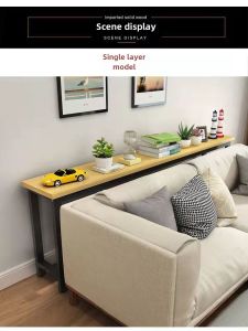 Sofa Back Long Table Living Room Heating Radiator Wall Bed Head Multi-layer Storage Entrance Narrow Shelf Modern Simple Style