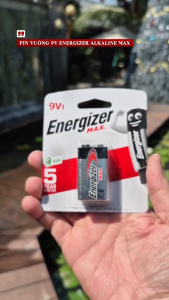 Vỉ 1 viên pin vuông 9V Energizer Alkaline chính hãng