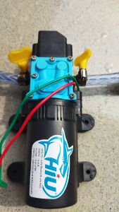 Paket Pompa Booster Serbaguna Dinamo Hiu 5LPM 100PSI dengan Adaptor12V 5A Bonus Jack Female