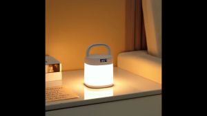 โคมไฟข้างเตียงแบบสัมผัสขนาดเล็กชาร์จผ่าน USB ไฟกลางคืนหรี่ได้3โหมดโคมไฟห้องนอน pelindung Mata สำหรับโคมไฟอ่านหนังสือ LED ของขวัญเด็ก