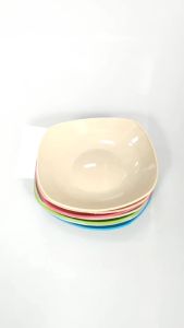 (6 in 1) -5.5” WHEAT STRAW SAUCER PLATE (REUSABLE SAUCER PLATE) PLATITO/PARTY SAUCER/MINI PLATE #506