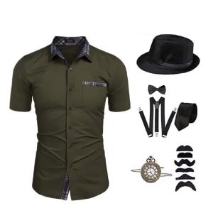 Popular 1920S Gatsby Party Suit Carnival Shirt Annual Meeting Stage Performance Singer Hip Hop