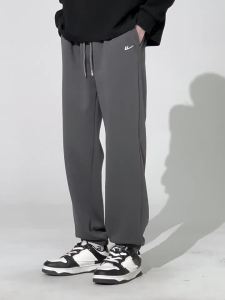Warrior | Autumn Winter Fleece Lined Mens Straight Leg Loose Casual Pants