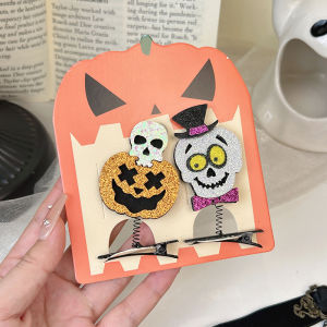 ธีมแมงมุมฮาโลวีน กิ๊บติดผม ผู้หญิง เครื่องประดับแฟชั่น ยืดได้ คลิปตกแต่งผมอุปกรณ์ประกอบฉากปาร์ตี้ น่ารัก เครื่องประดับผมแปลกใหม่