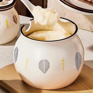 Heat-Resistant Ceramic Oil and Salt Jar