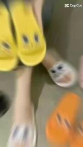 Sandal Slop Wanita Terbaru Motif Face Kucing /Mata Kucing