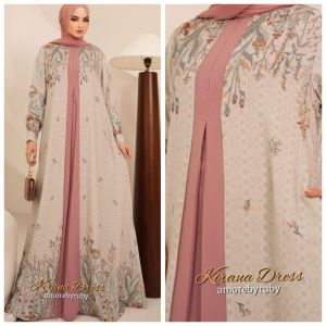 27gadih gamis amore by ruby terbaru motif kekinian 2025 edisi kirana dress chic elegan