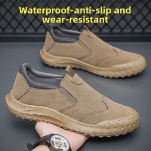 Summer Breathable Waterproof Slip-Resistant Durable Work Shoes