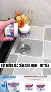 COMBO 5 HỘP (1300G) - Bột thông tắc cống đa năng siêu mạnh 260g - Bột Thông Tắc Sinh Học Hiệu Quả Tức Thì Hương Chanh Bạc Hà