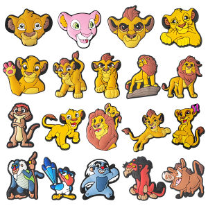 Mesuca | MESUCA 15-100pcs Lion King Cartoon Shoe Charms for Women Men Girls Shoes Decoration Accessories For Clog Sandal Wristband Bag