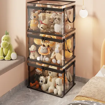 MUGG | Transparent Lidded Toy Storage Basket
