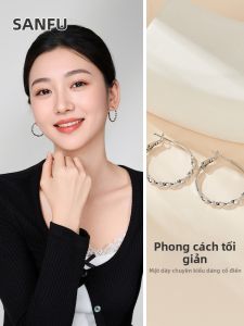 SANFU | Bông Tai Hình Vòng Độc Đáo Cổ Điển 1 Cặp