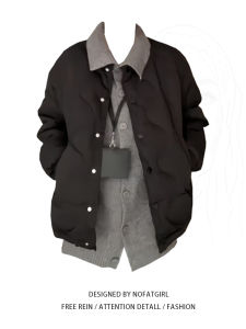 Áo Khoác Cotton Dày Dặn Phong Cách Mỹ Cổ Điển Cỡ Lớn Dành Cho Nữ Bộ Đồ Lót Hai Mảnh Áo Len Dệt Kim Thời Trang Thu Đông Mới