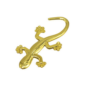 1 Pcs Lizard Gecko Funny 3D Car Sticker PVC Chromed Badge Emblem Car Decoration Automobile Decals Car-Styling Accessory