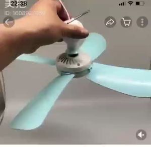 700 mm silent electric fan Dormitory Bedroom Bed Small ceiling fan Home Mini ceiling fan Gale