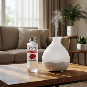 น้ำหอมเครื่องพ่นไอน้ำ น้ำมันหอมระเหย กลิ่นกุหลาบแดง สำหรับเตาอโรม่า เครื่องพ่นไอน้ำ