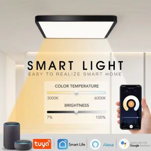 24/36W LED Ceiling Light European Minimalist Style Square Indoor Hall Lighting White/Wram Light 3240 Lumens 110-260V Living Room