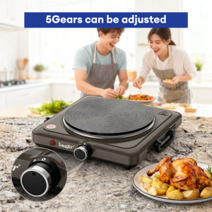 Sonifer Electric Hot Plate Burner 1500W 5 Gears Adjustab Portable Electric Stove For Home Dorm