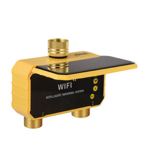 1/2/4 Outlets Garden Solar Irrigation Timer Solar WiFi Smart Water Timer Independent Control Automatic Irrigation System IPX6