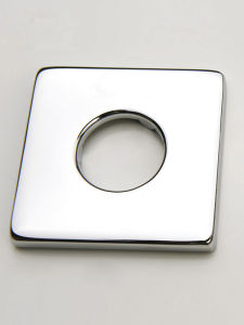 Square Stainless Steel Decorative Cover Board Surface Angle Valve Cover Thickened Decorative Hole Covers Copper Faucet Hot and Cold Gasket Block Pieces