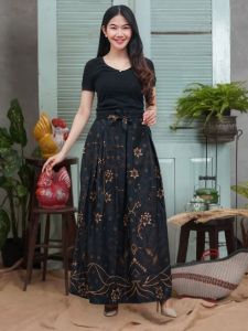 Rok korean style Rok batik panjang bawahan wanita