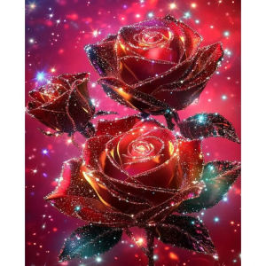 Jigsaw Puzzle for Adults 500/1000/1200/2000PCS Red Rose Artwork Paper Puzzle Home Wall Decoration Gift Idea