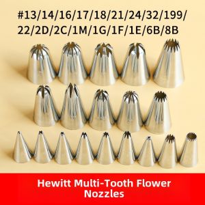 Wilton Cookie Multi-Tooth 13 14 21 32 2D 2F 6B 8B Shell Rose Icing Piping Nozzles Kitchen Baking DIY Tools Floral Tips