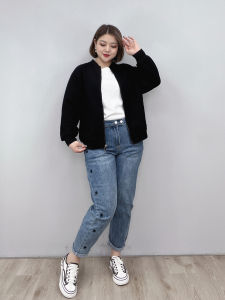 Fashionable Short Sleeveless Baseball Jacket Womens Loose Fit Spring Casual Open Cardigan Long Sleeve Top plus Size Clothes