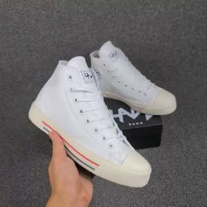 Obral Sepatu Kulit Hawn Hara Leather High Putih Biru Merah 36-43 Sneakers PUTIH POLOS France