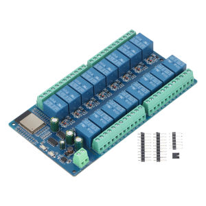 Relay Module Board 16 Channel for ESP32-WROOM Relay Development Board for Smart Home DC5-12V Relay Module Board Relay Module