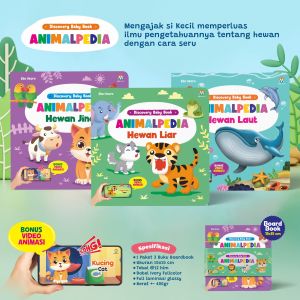 GMB Buku Anak Boardbook Discovery Baby Book Animalpedia Ziyad Books