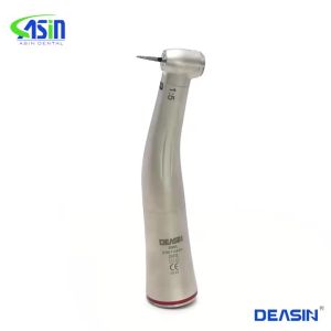 DEASIN | A+ Quality Dental Red Ring 1:5 Increasing Contra Angle Handpiece Internal Water Low Speed Fiber Optic E-type Dentistry Tools