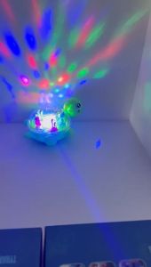 🐢MOVING UNIQUE SPIN LIGHTING BALL & MUSICAL OCEANS WORLD SEA TURTLE GEAR TOY🐢 ASK55212