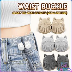 Need. Fashion Cute Cat Waist Buckle Jeans Waist Modified Artifact Skirt Fixed Buckle Decoration 1set