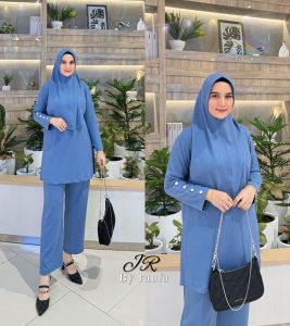 ONESET KNIT PLUS HIJAB BY JR/ONE SET KNIT VIRAL TERLARISS