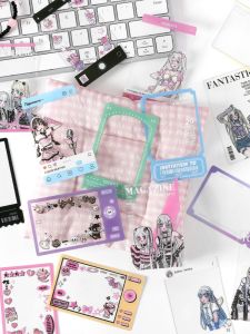 Papermore Happy Clear Card Film Negative Frame INS Border Viewing Frame Photography Props Small Card Cartoon Anime Accessories