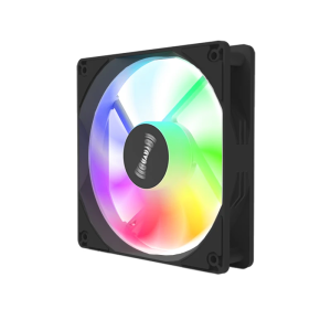 Desktop computer case fan 12cm silent cooling RGB color changing light LED large 4P internal luminous dazzling color