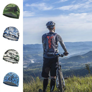 Mens Cool and Refreshing Hat with Breathable and Sweat-Repelling Liner - Helmet Inner Cover Hat for Outdoor Sports Cycling Ru