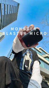 MONSTER - BLASTER MICRO WEARABLE BLUETOOTH SPEAKER | LIGHTWEIGHT AND STRONG PERFORMANCE (1 YEAR WARRANTY)