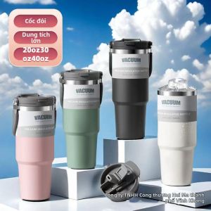 MEISITEKEKE | Ly Tách Inox Cách Nhiệt Dung Lượng Lớn