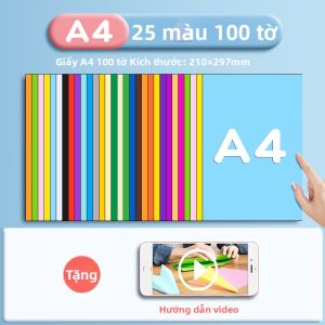 deli | Giấy Màu Đa Sắc Cho Đồ Chơi Thủ Công Trẻ Em
