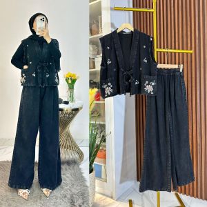 Set Rok Jeans Bordir