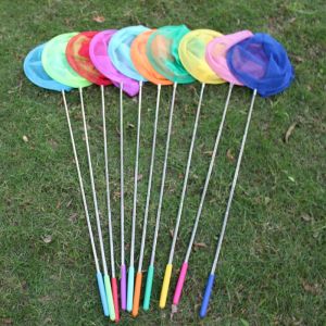 Retractable Fishing Net Insect Butterfly Dragonfly Net Outdoor Portable Fishing Net Children Fun Game Fishing Toys